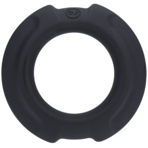 Roestvrijstalen Cockring 35mm Siliconen Omhulsel Zwart