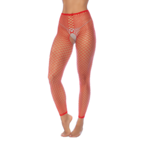 Rode Stocking Net Top Kousen Creatief Modeaccessoire