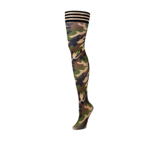 Camouflage Dijenkousen Antislip Comfort Voor Ieder Lichaam
