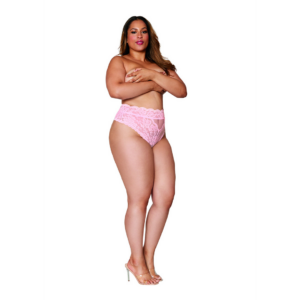 Verleidelijke Kanten Cheeky Onderbroek Roze Glamour Comfort
