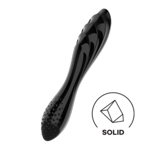Satisfyer G Spot Glazen Dildo Dubbele Textuur Warm Koud