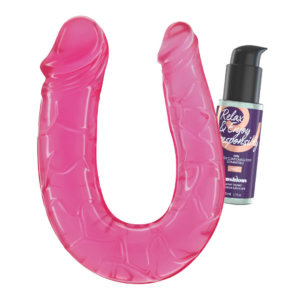 Flexibele Dubbele Dildo 11 Cm Waterbasis Anaal Roze