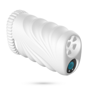 Trainingsmasturbator Vibrator Oplaadbaar Dual Chamber Wit