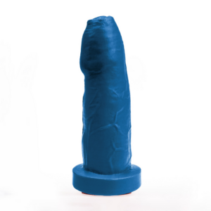 Blauw Magni Dildo 21 Cm PVC Zuignapvoet Realistisch