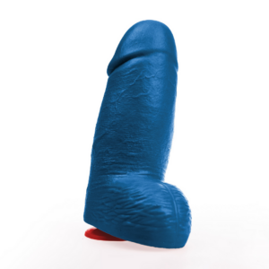 Dikke Blauwe Dildo Met Ballen 17Cm Realistisch Sterk Zuignap