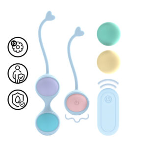 Kegelset Loveline Vibratie Afstandsbediening 5 Gewichten