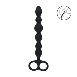 Siliconen Anale Sonde Beads Dubbele Lus Precisie 24 5 Cm