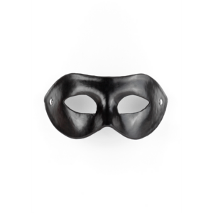 Zwart PVC Oogmasker Handgemaakt Kinky Seksspel Lichtgewicht
