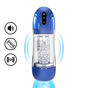 SonicPull Masturbator Premium Zuig Trilling Blauw