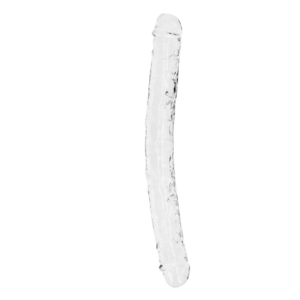 Dubbele Dildo Crystal Clear Realistisch 34 Cm Flexibel Tpe
