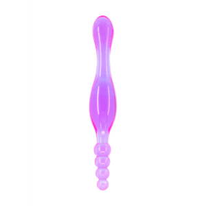 Dubbelzijdige Jelly Anale Kralen Butt Plug 2cm Glad Pvc