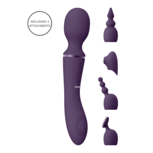 Vive Dual Motor Pulse Wand Paars Siliconen