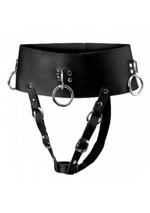 Forced Orgasm Wand Holder Belt - Black - Afbeelding 1