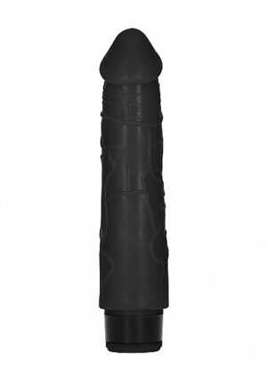 GC - 8 Inch Thick Realistic Dildo Vibe - Black - Afbeelding 3