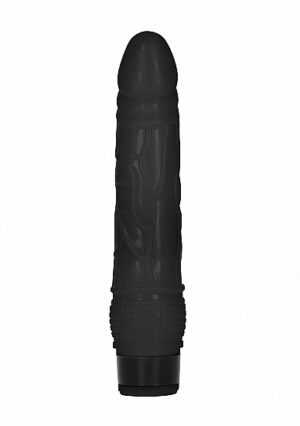 GC - 8 Inch Thin Realistic Dildo Vibe - Black - Afbeelding 3