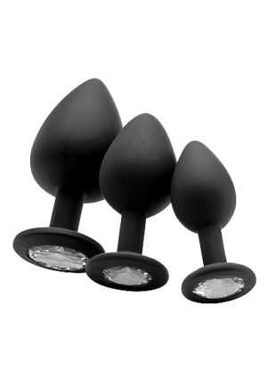 Diamond Butt Plug - Black - Large - Afbeelding 2