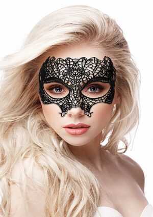 Ouch! - Princess Black Lace Mask  - Black - Afbeelding 1