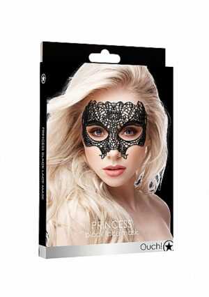 Ouch! - Princess Black Lace Mask  - Black - Afbeelding 2