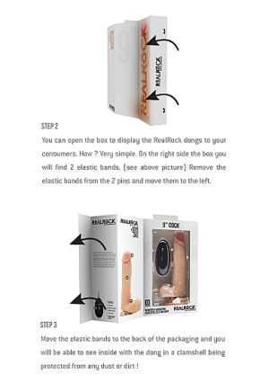 Realistic Cock - 6" - With Scrotum - Skin - Afbeelding 4