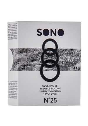 Sono - No.25 - Cockring Set - Black - Afbeelding 3