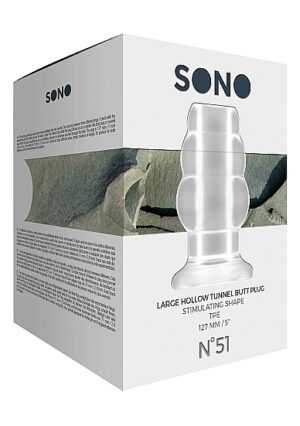 Sono - No.51 - Large Hollow Tunnel Butt Plug - 5 Inch - Tran - Afbeelding 3
