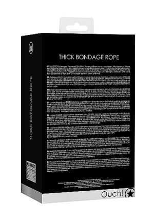 Thick Bondage Rope - 10 meter - Black - Afbeelding 4