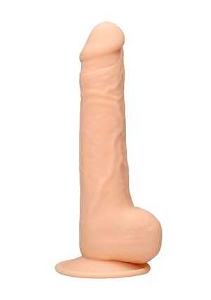 Silicone Dildo With Balls - Flesh - 24 cm - Afbeelding 3