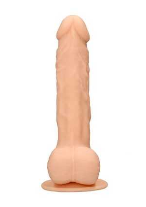 Silicone Dildo With Balls - Flesh - 24 cm - Afbeelding 4