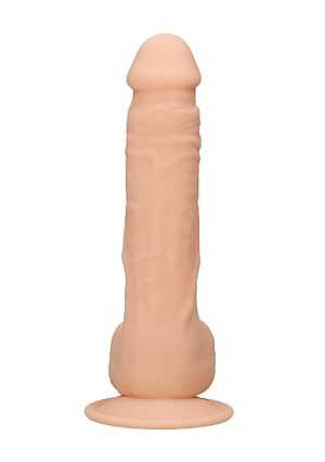 Silicone Dildo With Balls - Flesh - 24 cm - Afbeelding 5