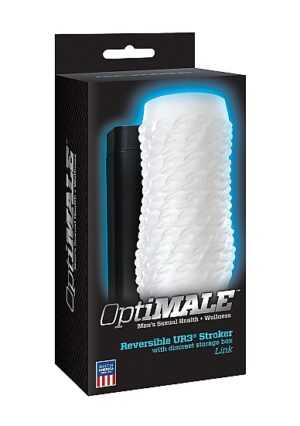 OptiMALE - Reversible ULTRASKYN Stroker - Link - White - Afbeelding 2