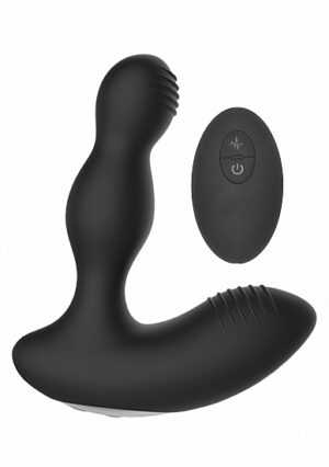 Remote Controlled E-Stim & Vibrating Prostate Massager - Black - Afbeelding 1
