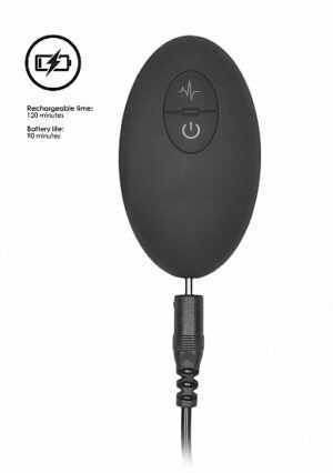 Remote Controlled E-Stim & Vibrating Prostate Massager - Black - Afbeelding 10