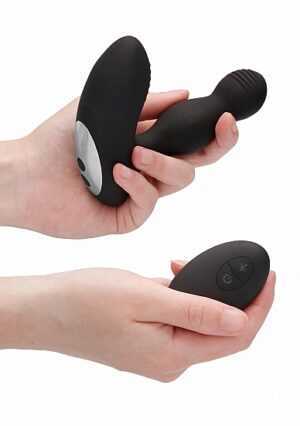 Remote Controlled E-Stim & Vibrating Prostate Massager - Black - Afbeelding 7