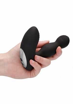 Remote Controlled E-Stim & Vibrating Prostate Massager - Black - Afbeelding 8