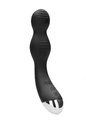 Remote Controlled E-Stim & Vibrating G/P-Spot Vibrator - Black - Afbeelding 6