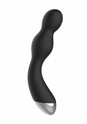 Remote Controlled E-Stim & Vibrating G/P-Spot Vibrator - Black - Afbeelding 7
