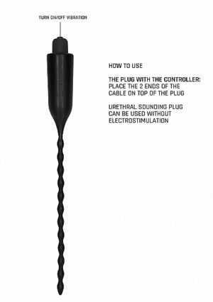 E-Stimulation Vibrating Urethral Sounding Plug - Black - Afbeelding 13