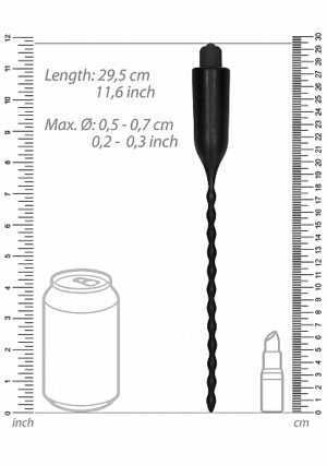 E-Stimulation Vibrating Urethral Sounding Plug - Black - Afbeelding 5