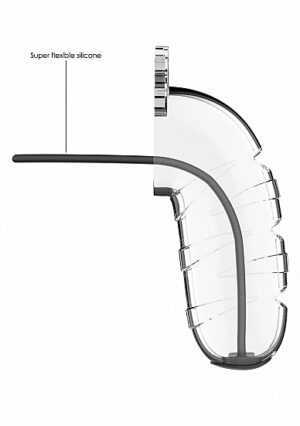 Model 17 - Chastity - 5.5" - Cage with Silicone Urethal Sounding - Afbeelding 4