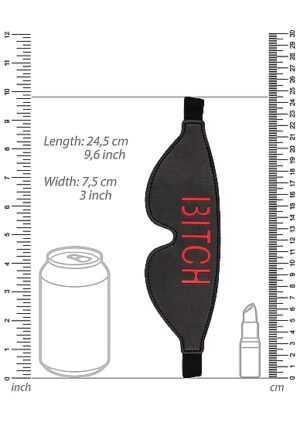 Ouch! Blindfold - BITCH - Black - Afbeelding 2