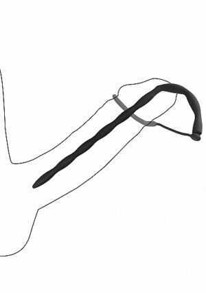 Silicone Plug & Cock Ring Set - Urethral Sounding - Black - Afbeelding 10