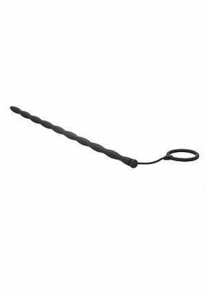 Silicone Plug & Cock Ring Set - Urethral Sounding - Black - Afbeelding 6