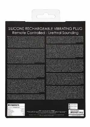 Silicone Rechargeable Vibrating Plug Remote Controlled - Urethra - Afbeelding 3