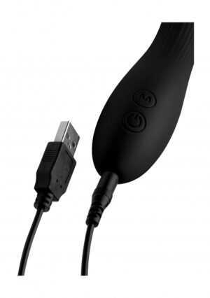 7X Bendable Silicone Vibe - Black - Afbeelding 5