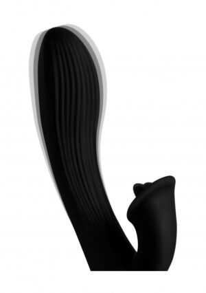 7X Bendable Silicone Vibe Clit Stim - Black - Afbeelding 3