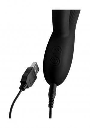 7X Bendable Silicone Vibe Clit Stim - Black - Afbeelding 6