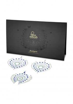 Flamboyant - Rhinestone Body Decoration - Green and Blue - Afbeelding 6