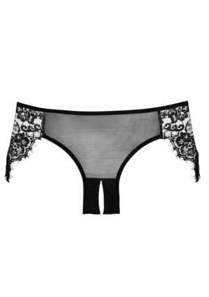 Lavish   Lace Panty ( Crotchless ) - Black - O/S - Afbeelding 2