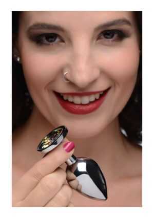 Rainbow Prism Gem Anal Plug - Medium - Silver - Afbeelding 3