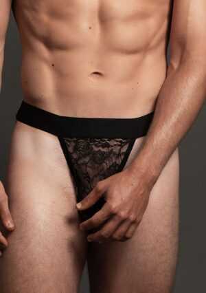 Lace Jock - Black - L/XL - Afbeelding 1